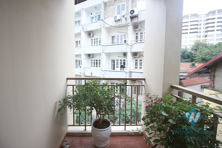 A spacious 1 bedroom apartment with balcony  for rent in Hoan Kiem, Hanoi